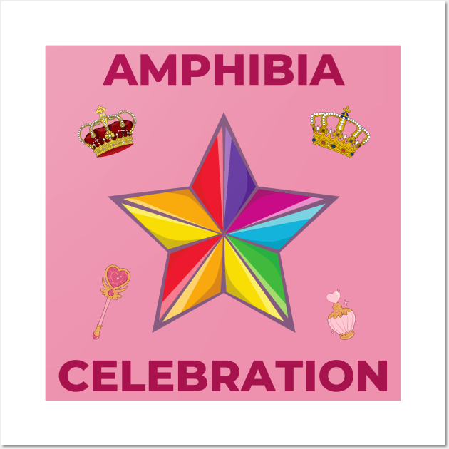 Amphibia Celebration Wall Art by Magical Elegant Beauty